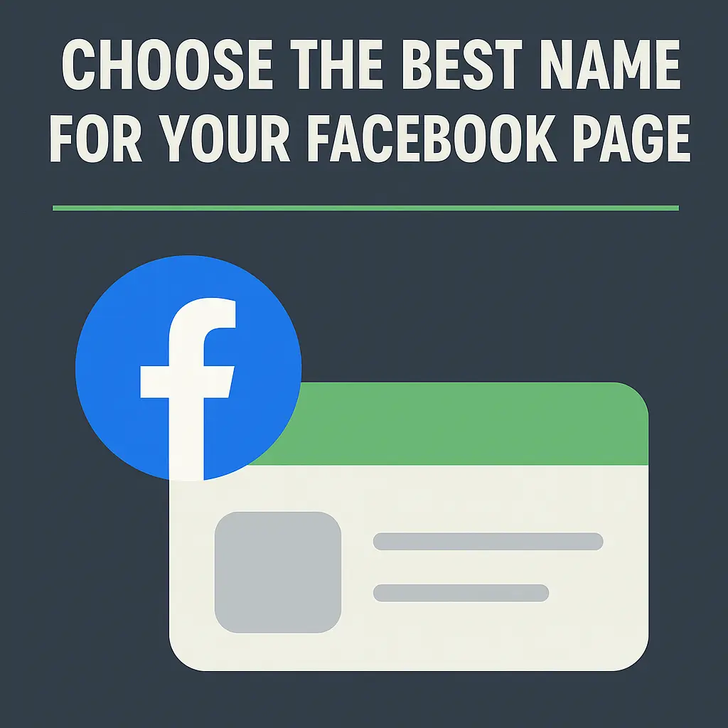 Best practices for choosing a Facebook page name to support SEO and branding